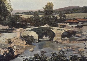 Antiguo puente de piedra en Istib de European Photographer
